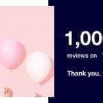 1000 Trustpilot reviews