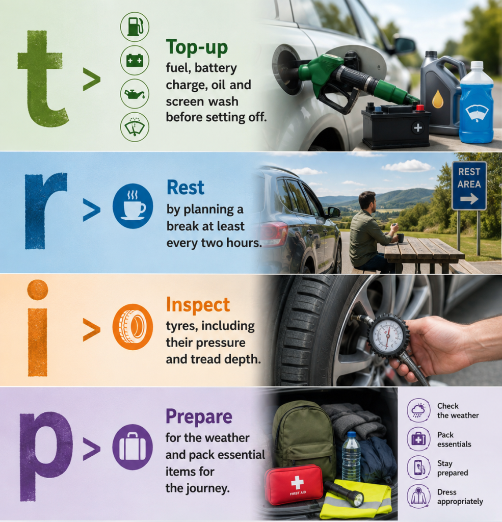 National Highways launches summer T.R.I.P. campaign Have a safe T.R.I.P